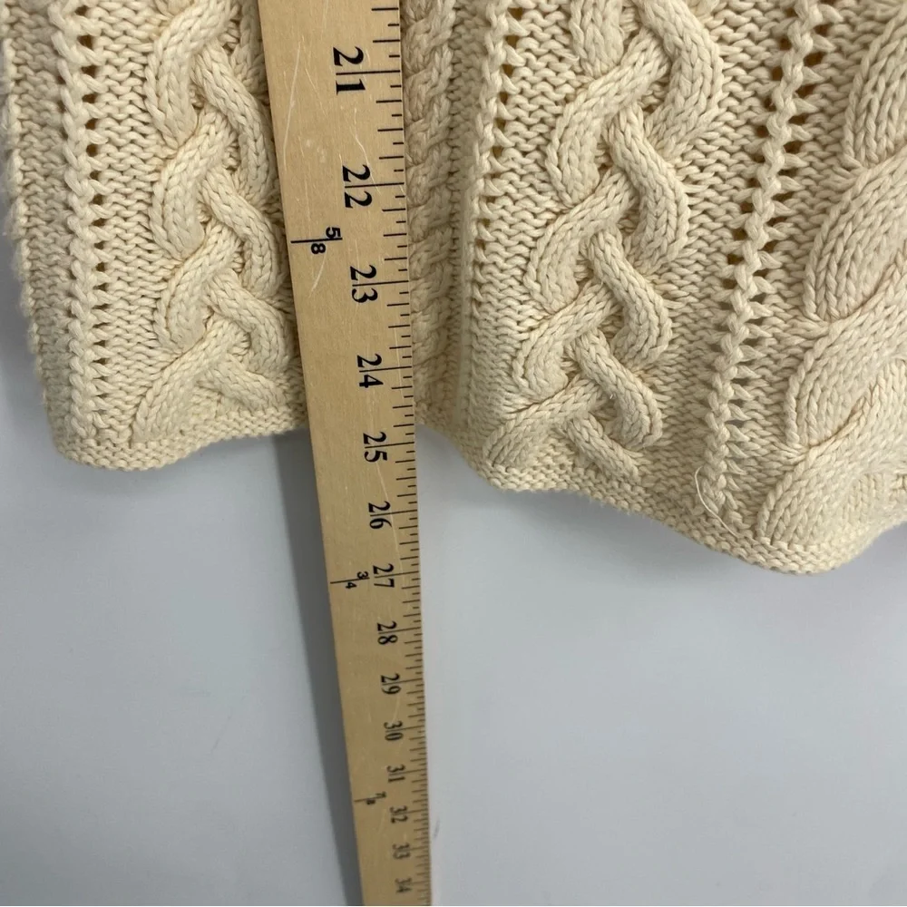 VTG Y2K Lauren Ralph Lauren pullover Sweater LP Cable Knit old money Cottage‎